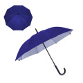 Hot Sale Big Size 8K Auto Open Pongee Golf Straight Umbrella for Business Men with Silver Coated Fabric